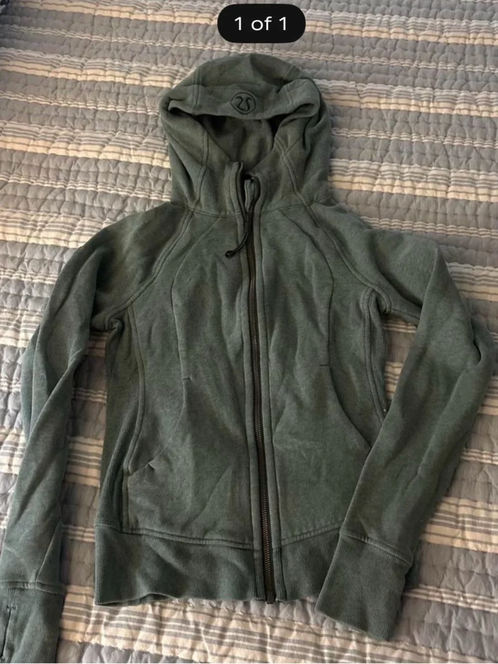 lululemon athletica turquoise Full-Zip Hooded Jacket